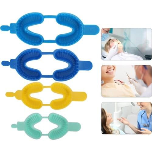 50Pcs Disposable Up Down Double Fluoride Tray Dual Arch Trays Dental EVA Impression Flexible Antishock Accessory Materials Tools