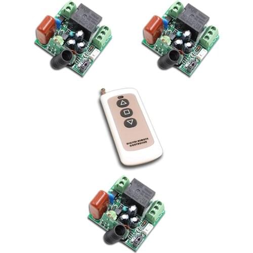 AC220V RF Wireless Mini Switch Relay Receiver Remote Controllers Lighting Led Lamp ON OFF Learning Switch