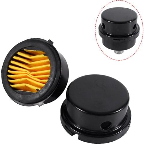 Black Metal Air Compressor Intake Filter Muffler Silencer Thread 3/8" 16MM Suitable For Oil-less Air Compressor