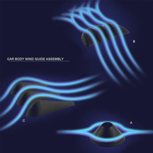 Modified Air Deflector Car Anti-collision Wind-reduction And Noise-proof Strip Decorative Strip