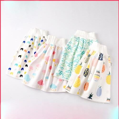 Kids Leakage Mat Cover for Bed Baby Diaper Skirt diaper skirt Pants Childrens Diaper Waterproof Washable Diaper Training Pants