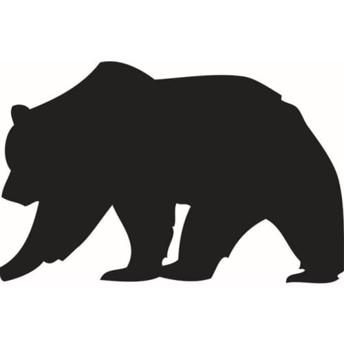 Home Decoration Walking Brown Bear Shape Blackboard Sticker for Writting Removable Waterproof Chalkboard Cute Wall Stickers