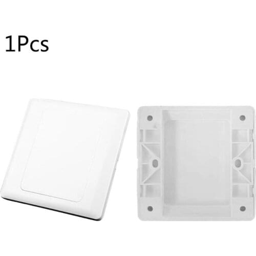 Electric Wall Switch Socket Blank Cover Panel Whiteboard ABS Outlet Plate Bezel Tool 86x86mm X6HD