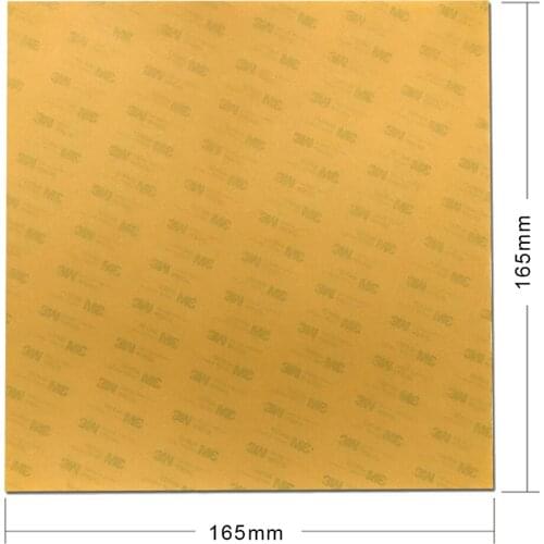 ENERGETIC 165x165x0.2mm (6.5"x6.5") Polyetherimide PEI Sheet with Adhesive for Ender-2 3D Printer Hot Bed