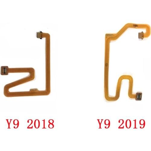 10PCS Home Button Fingerprint Touch ID Sensor Connector Flex Cable For Huawei Y9 2018 Y9 2019 Connector Ribbon