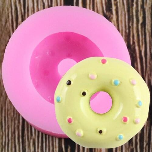 Donut Cake Decorating Tools Fondant Silicone Mold Cupcake Topper Chocolate Candy Gumpaste Moulds Polymer Clay Baking Moulds