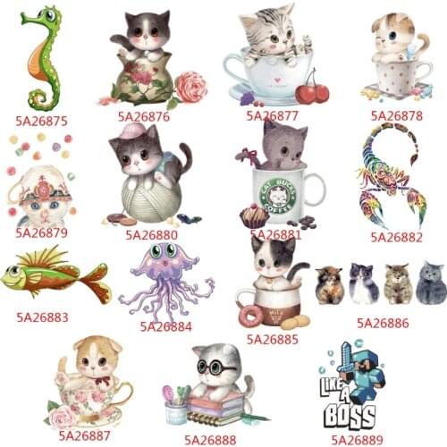 Like A Iron On Patch DIY Heat Transfer Sticker Applique Clothing Fabric E56C