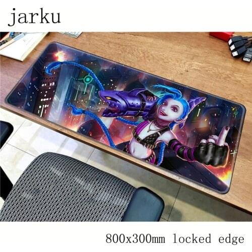 Jinx pad mouse computador gamer mause pad 800x300X2MM padmouse big HD pattern mousepad ergonomic gadget office desk mats