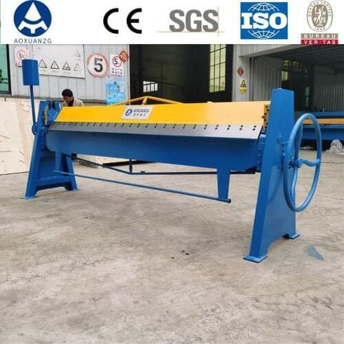 Plate folding machine manual press brake for HVAC duct manufacturing