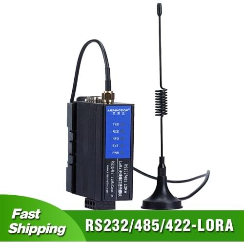 LORA Wireless Serial Port transparent Transmission Module RS232 RS485 RS422 TO LORA Data Transceiver