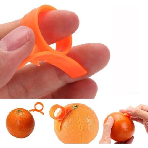 Multifunctional Snail Shaped Orange Peeler Finger Typed Health Safety Orange Skin Opener Peel Convenient Kitchen Tools Gadgets
