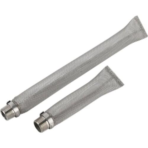Stainless Steel Reusable Beer Filter Brewing Kettle Bazooka Multifunction Mesh Strainer Thread