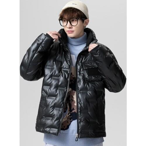 Male Winter New Fashion Trendy 90% White Duck Down Coat Men Warm Personality Down Jacket Clothes