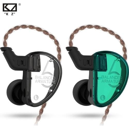 KZ AS06 In Ear Earphones Monitor 3ba Balanced Armature Driver Hifi Bas Sport Headset Noise Cancelling Earbuds Silver For ASX ZSX