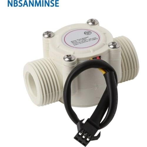 NBSANMINSE SMF-S403 G3/4 Water flow sensor 3-24V Water heaters Campus swipe machine Water vending machines