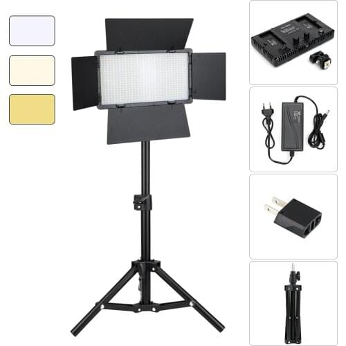 Photography Lighting Camera Photo LED Video Light Panel 3300K-5600K EU US Plug Studio Light Led Lamp For Photo Video Shooting