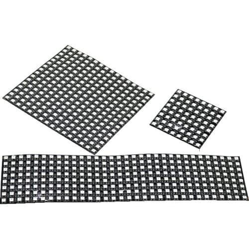 WS2812B Panel Screen 8*8,16*16,8*32 Pixel 256 Pixels Digital Flexible LED Programmed Individually Addressable Full Color DC5V