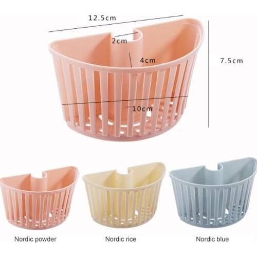 Portable Hanging Sink Shelf Soap Sponge Drain Rack Plastic Storage Basket Faucet Holder Bathroom Movable Sink Holder Dry Rack