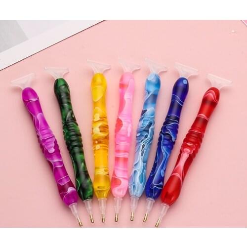 DIY 5D Diamond Painting Pen Resin Angled Tip Point Drill Pens Cross Stitch Embroidery Sewing Craft Nail Art Accessories Tool