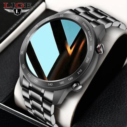LIGE Fashion Smart Watch Men Women Bluetooth Call Music Playback Waterproof Sports Watch Pedometer Smartwatch Fitness Bracelet