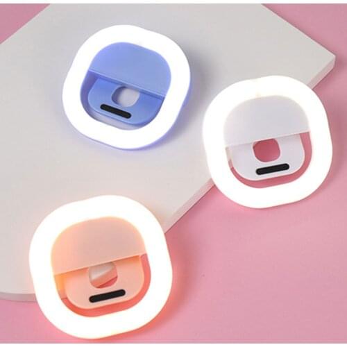 Mini LED Live Broadcast Selfie Light Mobile Phone Portable External Flasher Beauty Artifact Phone Clip Fill Photography Lights