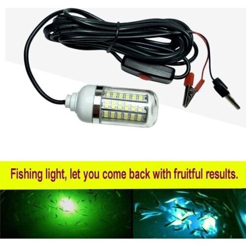 DC/AC 12V-24V LED IP68 Fishing light Waterproof Underwater light fish Finder Lures Lamp Attract Marine Prawns Squid Krill