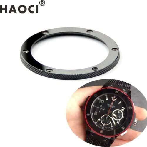 High quality luxury black bright ceramic watch bezel insert crown for Hublot big bang and CLASSIC FUSION 42mm 45mm watch