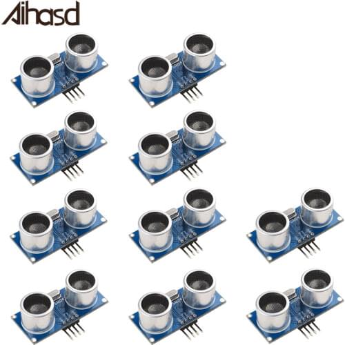 10PCS HC-SR04 Ultrasonic Module Ultrasonic Sensor HCSR04 Distance Measuring Board for PICAXE Microcontroller Arduino UNO HC SR04