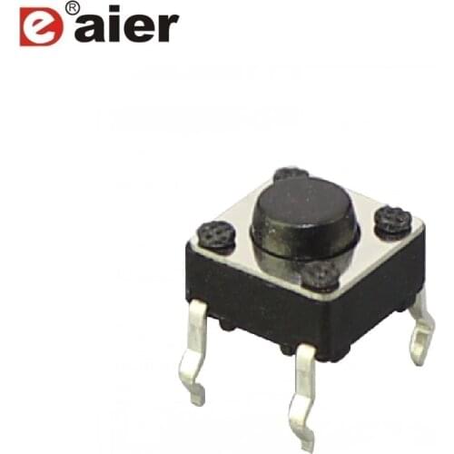 1000PCS KFC-A06-H 6X6 Tact Switch Mini ON OFF Momentary 4 Pin Tactile Switch With PC Terminal