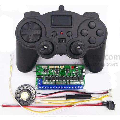 16 channel 2.4GHZ remote control receiver scientific DIY toy car robot excavator 12V remote control set