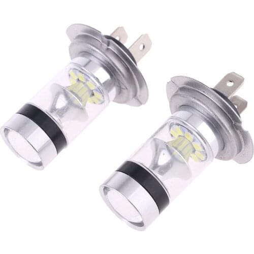 2pcs Car H4/H7 6500K Hi/Lo Beam 20 LED Fog Light Driving Bulb White Lamp