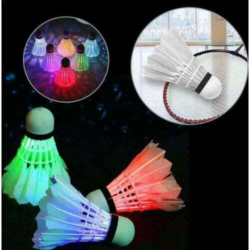 2020 NEW 4pcs luminous badminton shiny badminton light led badminton W8P9