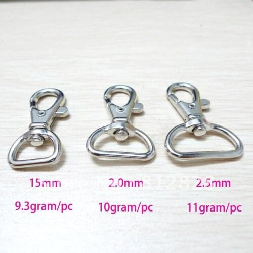 50pcs 5/8'' 15mm Wide Opening Lobster Claps Lobster Keychain