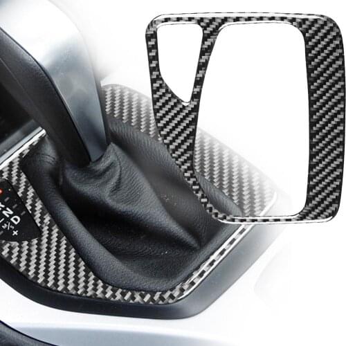 Carbon Fiber Car Gear Shift Frame Sticker Interior Decor for BMW X1 E84 11-15 Automotive Interior Stickers Accessories Interior