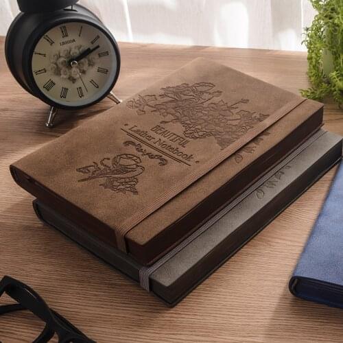 A5 Sheepskin Book Planner Business Notebook Meeting Minutes Book Diary Office Stationery Free Lettering Custom Logo