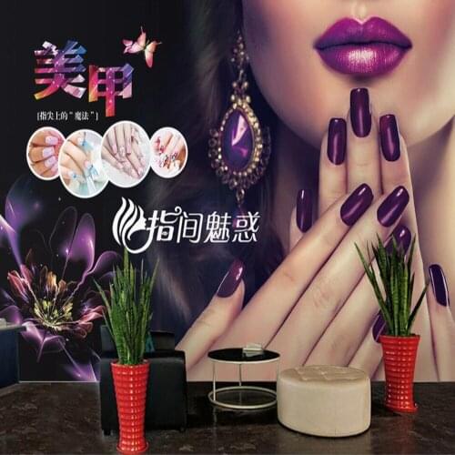 Milofi custom large 3D wallpaper mural fashion nail art decorative painting wall decoration mural wallpaper