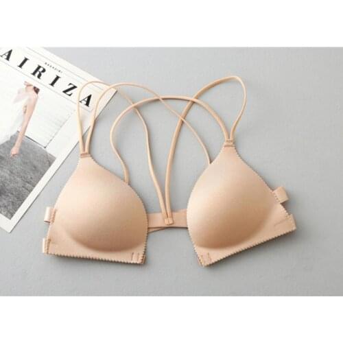 Bandage Design Hand Push Up Bra Women Sexy Seamless Bras Summer Beauty Back Front Closure Bras Fashion Female Lingerie S1305
