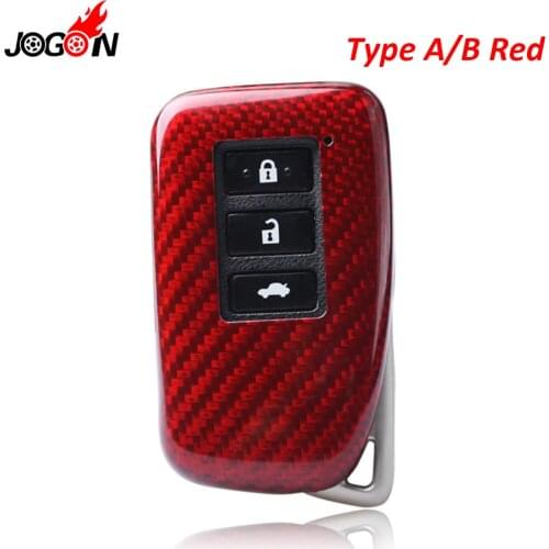 Black Red Carbon Fiber Remote Key Fob Case Shell Cover For Lexus RC200t RC300 RC300h RC350 SC430 RC F IS F