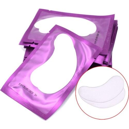 Hot Sale 50pairs/lot Eye Pads Paper Patches Eyelash Under Eyelash Extension Paper Patches Eye Tips Sticker Wraps Make Up Tools