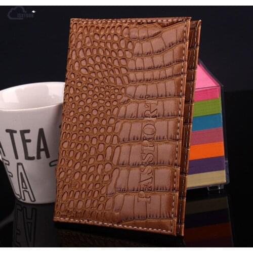 ISKYBOB Travel Passport Holder Business Card Holder Women PU Leather Passport Cover ID Credit Card Holder Men Passport Wallet