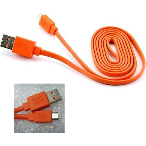 BAAQII Replacement 1M USB Charger power Charging Data Cord Cable for JBL Flip 3 4 Pulse 2 Bluetooth Speaker Orange Practical