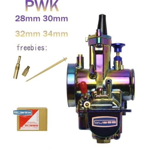 Racing Moto Universal Colorful Scooter Carburetor 28 30 32 34 mm Carburador For Keihin PWK With Power Jet