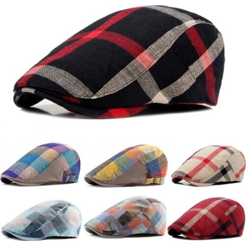 Classic British Style Sub Beret Men and Women Casual Unisex Sports Cap Cotton Cap Flat Cap Painter Cap