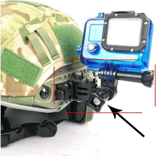 Multi-Angle Gopro Hero Sports Camera Base Mount for MICH Fast Helmet Guide Rail