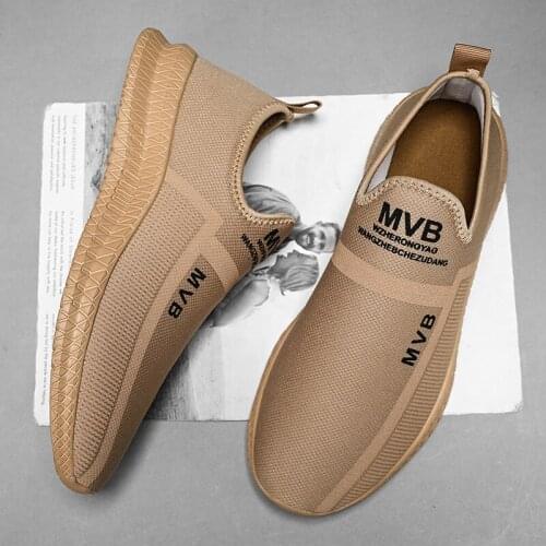 Mens Casual Shoes 2021 Summer Mesh Lightweight Running Shoes Fashion Breathable Slip On Mens Loafers Sneakers Tenis Masculino