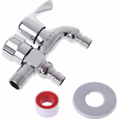 Multifunctional Washing Machine Faucet Double Outlet Dual Connector Water Tap