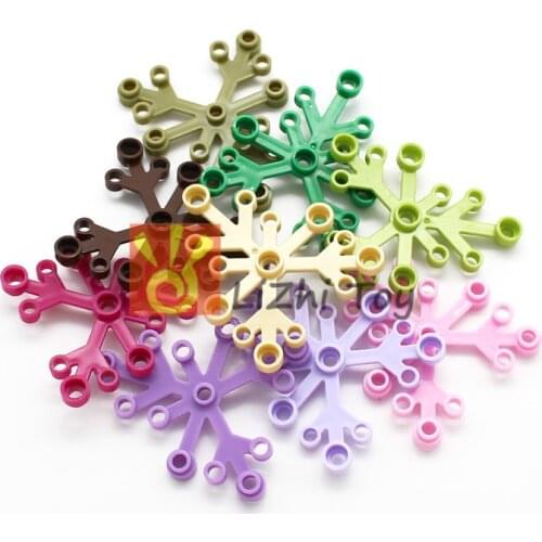 Moc Tree Leaf 14 Garden DIY 2417 Enlighten Building Blocks Block Bricks Compatible with Assembles Particles