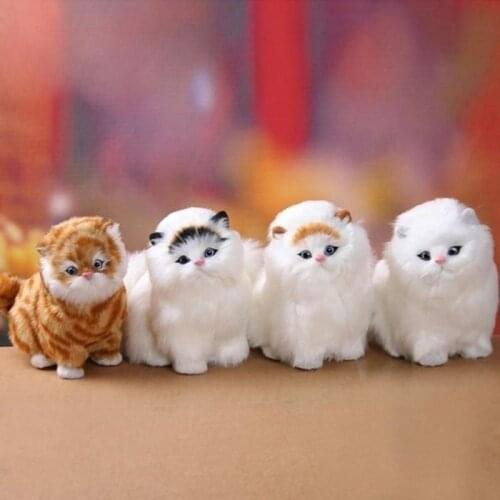 20CM Sounding Simulation Stuffed Plush Sounding Cats Toys Soft Electric Cute Plush Cat Dolls For Kids Gifts