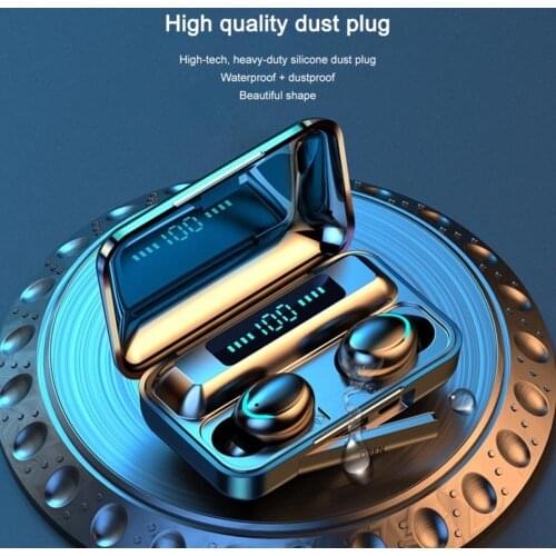 F9-5 Bluetooth 5.0 Earphones TWS Fingerprint Touch Headset HiFI Stereo In-ear Earbuds Wireless Headphones for sport