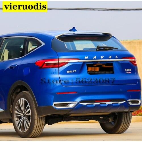 For Great Wall Haval F7 2019 ABS Plastic Unpainted Primer Exterior Rear Spoiler Tail Trunk Boot Wing Decoration Car Styling